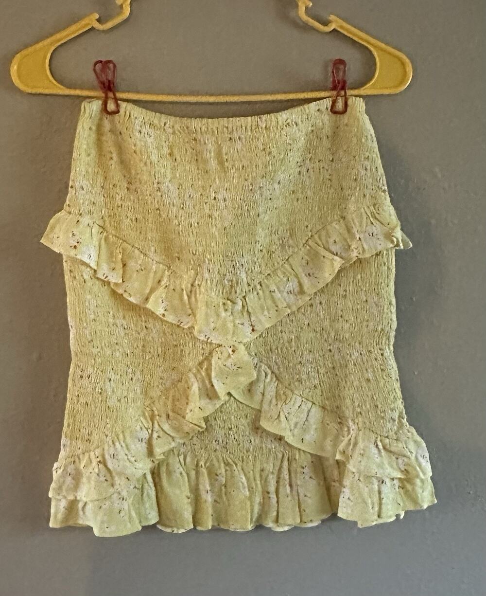 Yellow Floral Sabo Skirt